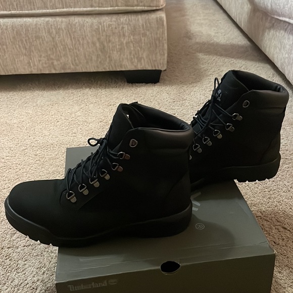 6in Timberland Field Boots Black - Picture 3 of 7